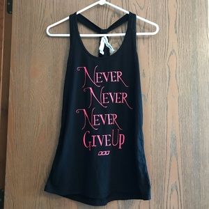 Lorna Jane Never Give Up Mesh Tank